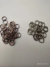4/6/8/10mm 500/300/200/100 Uds. De anillos abiertos de Metal conectores de anillos partidos para fabricación de joyería DIY
