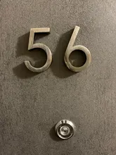 Door-Plate Sign Sticker Number-House Address Abs-Plastic Plaque Hotel 0123456789 Digits