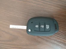 Funda de silicona para llave de coche, funda para Hyundai Tucson Sonata Ix35 Ix25 I20 Creta Santa Fe GLS SPORT Elantra Reina, funda Fob