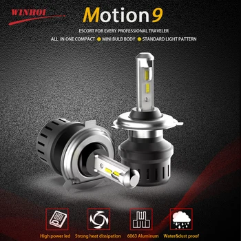 

2pcs Car LED Headlight Bulb M9 6500k 50W 5000Lm H1 H3 H4 H7 H8/9/11 H11 9004/9007 9005/9006 880/881 Waterproof Headlights Lamp