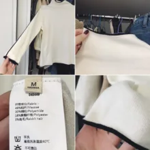 Winter Sweater Turtleneck Slim-Fit AMII Women Causal Autumn Minimalism for Spliced 12040303