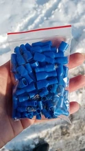 6,3mm azul mujer/hombre Spade eléctrico aislado conectores de virola
