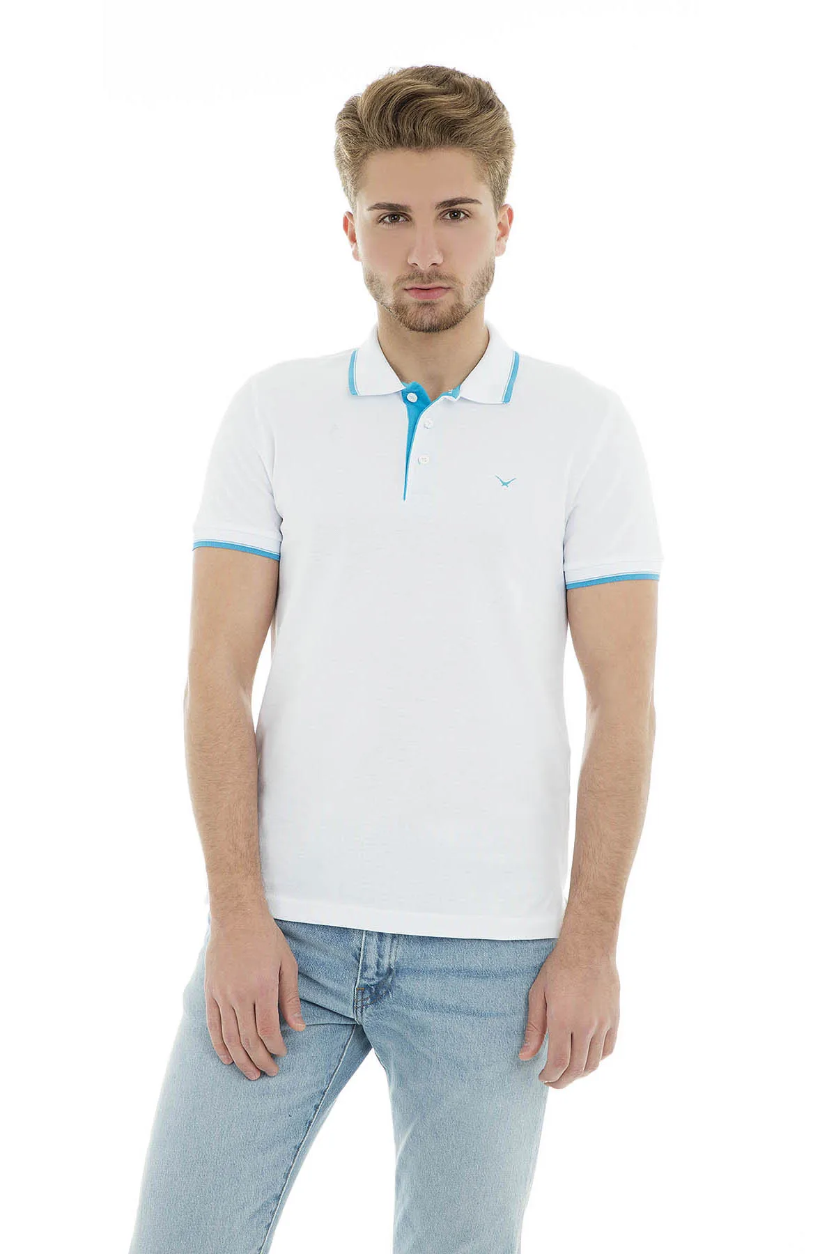 Белый Cazador Polo футболки мужские shirirt CDR 4614 - Цвет: Белый