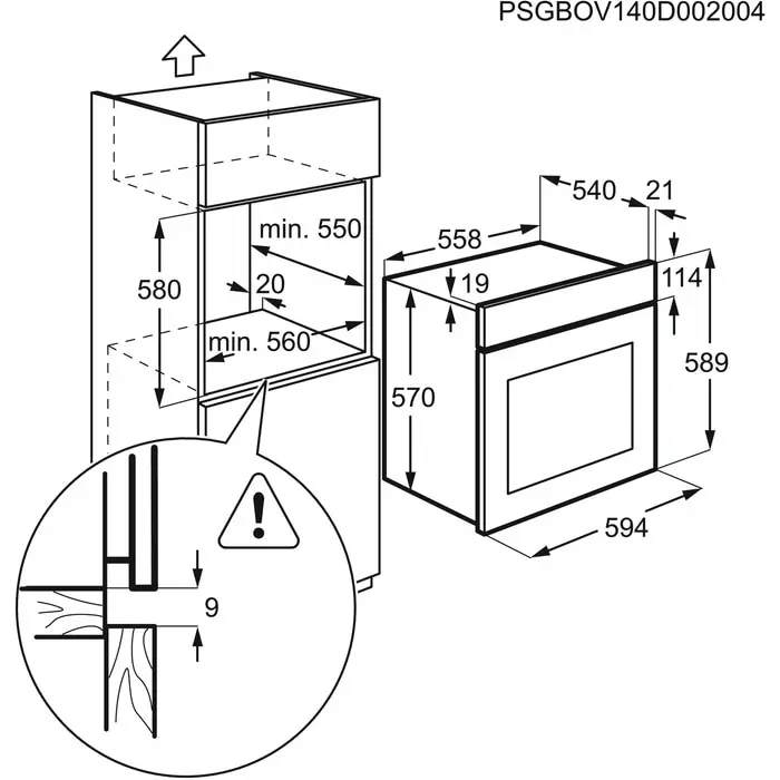 Встраиваемый духовой шкаф Electrolux EZB52410AK