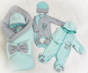 

Комплект на выписку 6-ти предметный ЗИМА Комплекты на выписку и для прогулок 0-6 мес