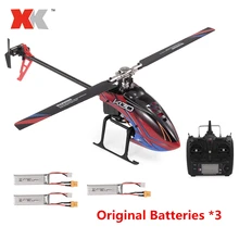 WLtoys XK K130 2,4G 6CH Радиоуправляемый вертолет и передатчик с 9200KV бесщеточный 3D6G Flybarless FUTABA S-FHSS трюк с 3 батареями