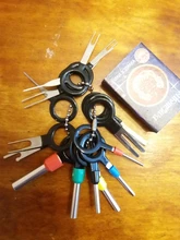 Conjunto de herramientas de extracción de terminales de enchufe automotriz, Pin de llave, conector de engarce de cable eléctrico de coche, accesorios, 18 Uds., 11 Uds.