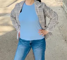 Women's T-Shirts Short-Sleeves Tops Woman Solid-Color 100%Cotton Brand-New for Female