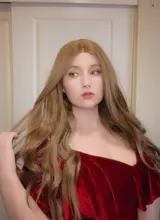 Wig Lace-Wig Wavy Heat-Resistant Body-Wave Brown EASIHAIR Natural Synthetic-Long Women