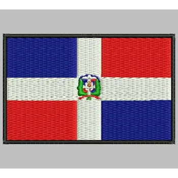 

Bandera REPUBLICA DOMINICANA para mascarilla parche bordado Iron patch toppa ricamata gestickter patch patch brode