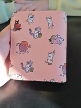 Billeteras con estampado de dibujos animados para mujer, Mini bolsas Kawaii rosas, monedero, tarjetero, moda para chicas, plegables, nuevas
