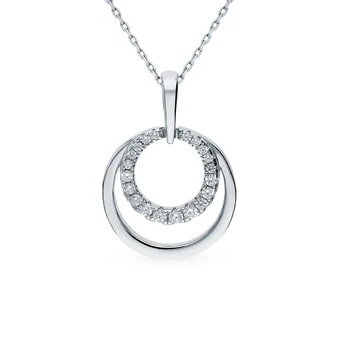 

Silver Pendant with cubic zirconia sunlight sample 925