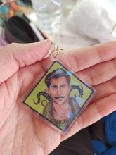 Vograce abalorios holográficos acrílico transparente impreso holograma llavero, haga su propio llavero acrílico con anime