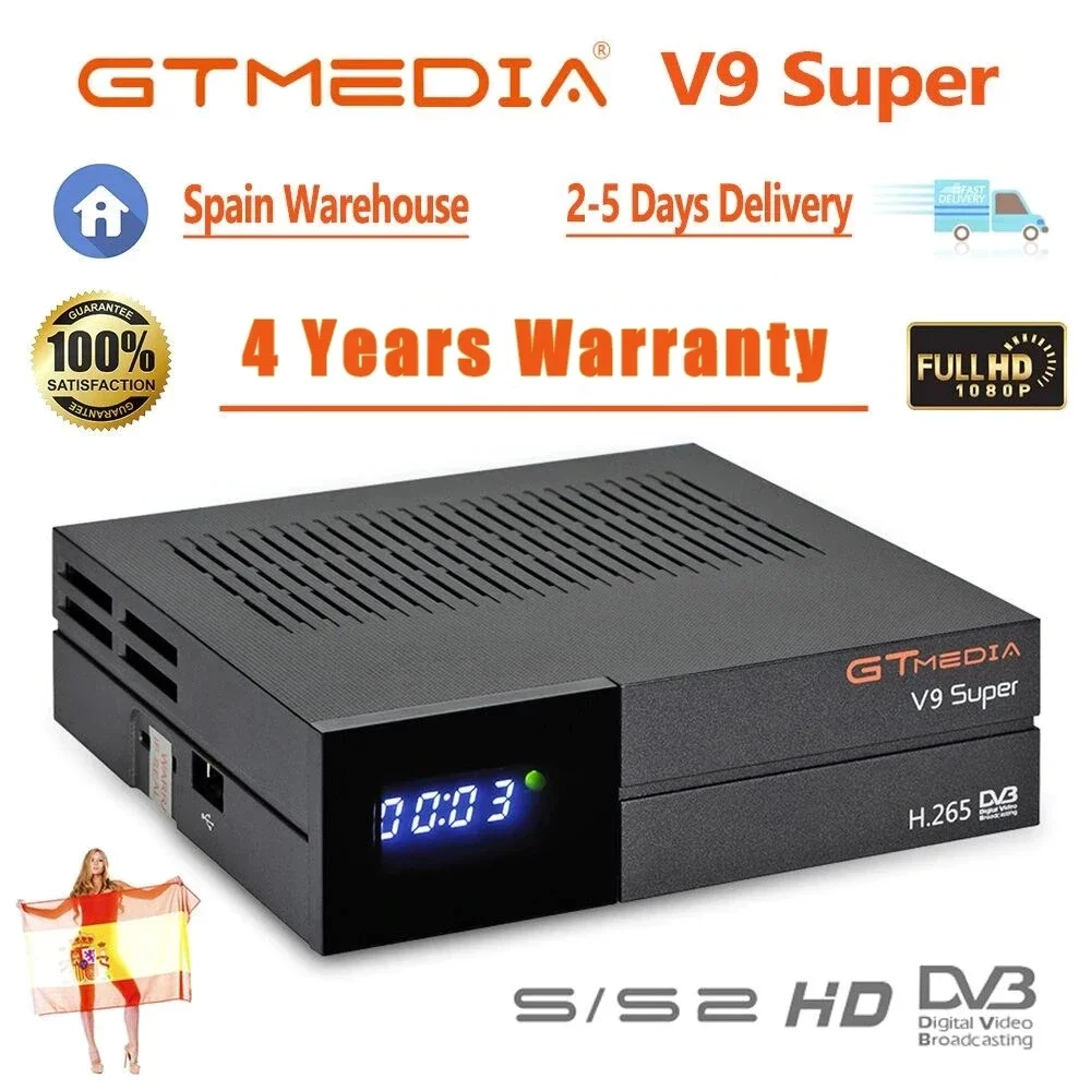 

1080P Decoder GTmedia V8 Nova Satellite Receiver same as GTmedia V8 honor Receptor Full HD h.265 Gtmedia v9 super
