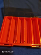 Kingdom Fishing Box 12 14 compartimentos accesorios de pesca, cajas de anzuelos de señuelo de almacenamiento de doble cara de alta resistencia, caja de aparejos de pesca