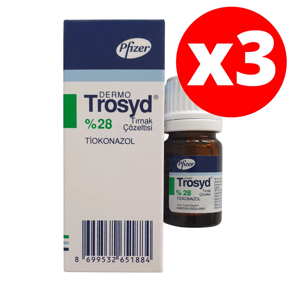 Trosyd косметика парфюмерия диспенсер 5 мл 28% ногтей решение 3 шт. поверхностной