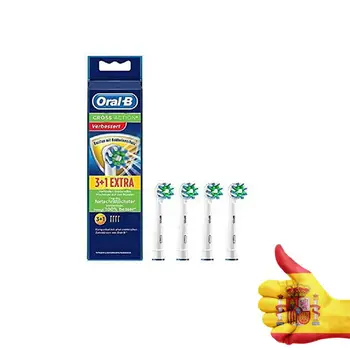 

Oral-B CrossAction 4 piece (s) blue, green, white-head (4 piece (s), blue, green, white, Oral-B)