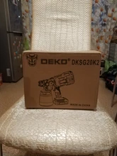DEKO-PISTOLA DE PULVERIZACIÓN eléctrica, pulverizador de pintura de alta potencia, pistola de aerógrafo, y gran capacidad de 800 ml 3 boquillas, HVLP, pulverización fácil