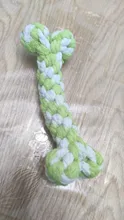 1pc Pet Dog Toy Rope Double Knot Cotton Braided Dog Rope Toy Puppy Chew Toy Cleaning
