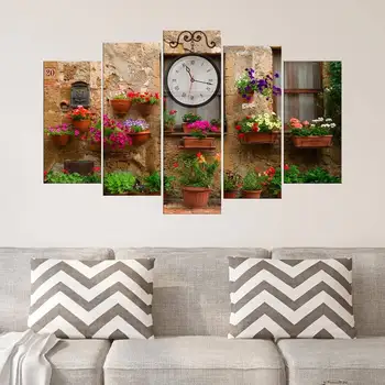 

Flowering Window 5 Parts Mdf Clock Table