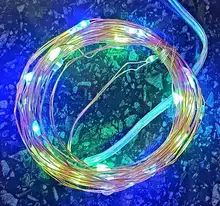 String-Light Timing-Battery Christmas-Decoration Remote-Control Festive Party Copper