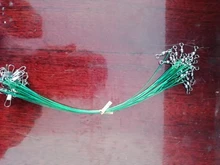 Leader Leash Swivel-Fishing-Accessory Steel-Wire 15cm-30cm Anti-Bite with Olta 20PCS