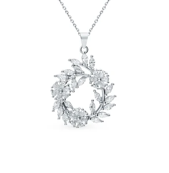 

Silver Pendant with cubic zirconia sunlight