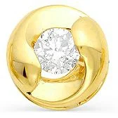 

Master brilliant pendant with 1 yellow gold diamond