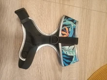 Dog-Harness-Vest Reflective Dogs Nylon Printed Adjustable for Small Medium Cats No-Pull