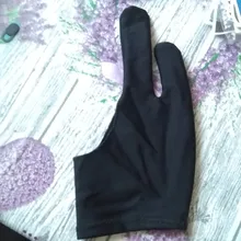 Guante de artista antiincrustante para dibujar, guante de escritura de tableta Digital de pintura de 2 dedos negro para estudiantes de arte amante de las Artes