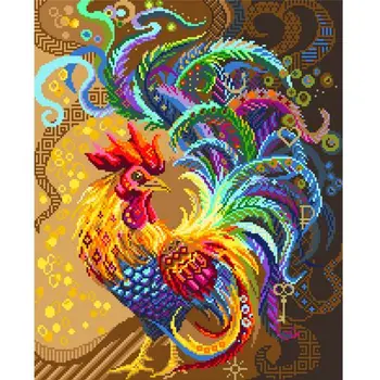 

30/bn set for embroidery with beads 'матренин posad' 'bird of gelani', 37*49 cm