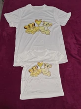 Camiseta de estética Unisex para mujer, ropa con gráfico de Simba y Nala de El Rey León, de manga corta, para niños