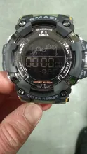 SMAEL-Reloj deportivo de muñeca digital led para hombre, cronógrafo estilo militar del ejército resistente al agua, con cronómetro, masculino, 1802