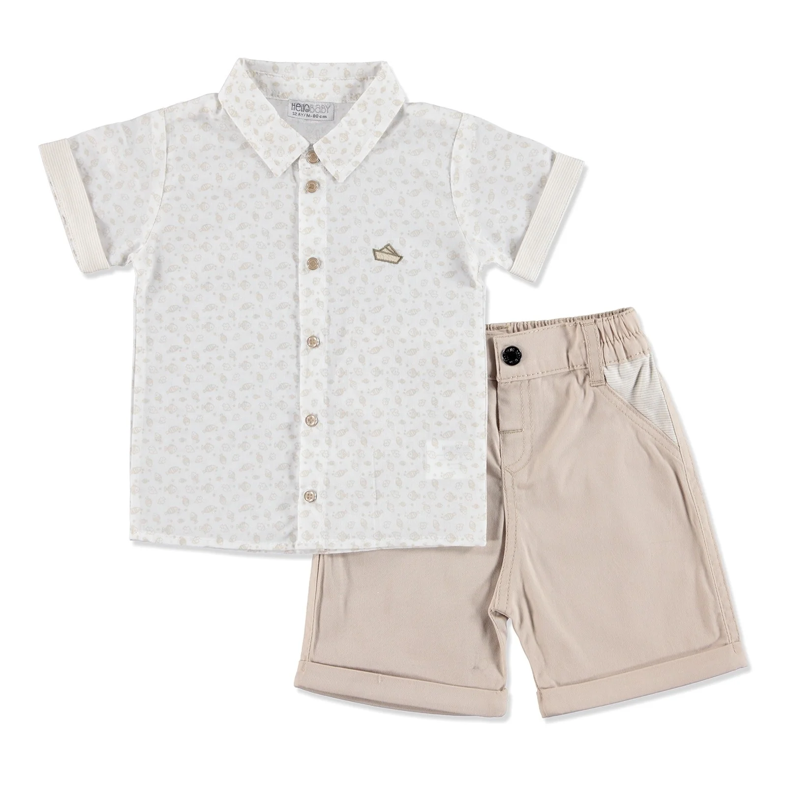 

ebebek HelloBaby Summer Baby The Best Sailor Shirt Short Set