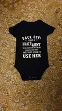 Baby Bodysuit Onesie Funny Newborn Rompers Aunt-Printed Girls Boys Short-Sleeve Infant