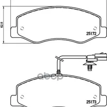 Колодки Тормозные Opel Movano/Renault Master 10- Задние(Сдвоен.Шины) Brembo P68061 Brembo арт. P68061