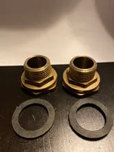 Brass-Pipe Swivel-Fittings Water-Tank-Connector Male Jointer Copper Single Key 3/4-Nut