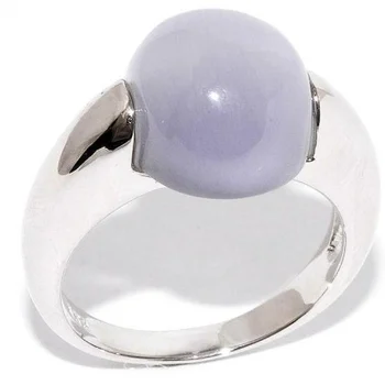 

Silver Wings ring with cat eye in silver