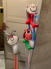 Soporte para cepillo dental infantil, soporte para cepillo de dientes con dibujos de animales, ventosa, montado en la pared, almacenamiento de cepillos de dientes, 1 ud.
