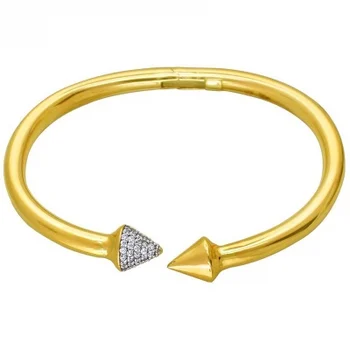 

Esthete bracelet with 120 cubic zirconia in Yellow Gold