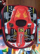 Mochila escolar 3D de EVA para niños y niñas, morral escolar de carreras, tridimensional, impermeable, con dibujos animados, 2019