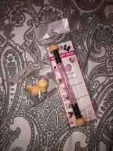 Cepillo de doble cabeza para uñas, mango de purpurina para espejo, esponja lavable para arte de uñas, pintura de puntos en polvo, equipo de manicura GL945, 1 Uds.