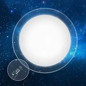 Потолочный светильник Estares Saturn 60W+ прозрачный круглый кант