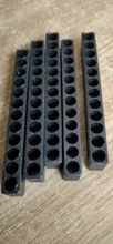 Juego de 5 uds de vástago hexagonal portapuntas de destornillador de 6/10/12 agujeros cabeza de destornillador de plástico soporte de broca de almacenamiento para accesorios de alimentación