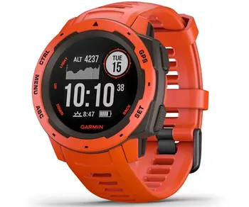 

GARMIN INSTINCT FLAME NETWORK 45mm SMARTWATCH RESISTANT GNSS GPS ANT + BLUETOOTH