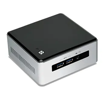 

Intel BLKNUC5I3MYHE-barebon (Intel Core i3-5010U, 2.1 GHz, HDD, SSD, 2.5 ", m.2, Serial ATA III), black and silver Color