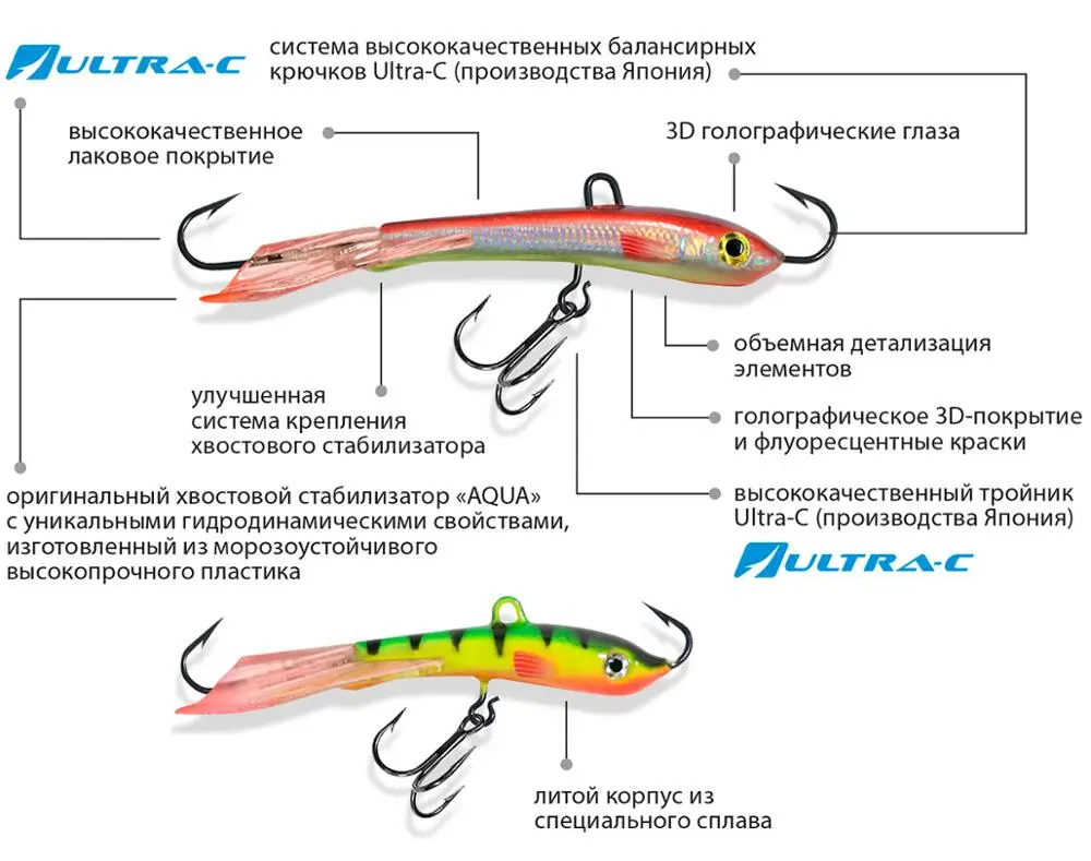 Балансир AQUA TRAPPER (new) 5 56mm 10 0g|Рыболовные снасти| |