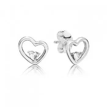 

PANDORA EARRINGS SILVER CIRC. 297813CZ
