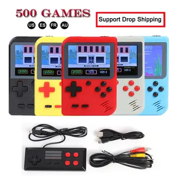 

GC26 Portable Video Game Console Retro Handheld Mini Pocket Game Player+ Gamepad Built-in 500 Classic Games for Children