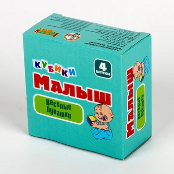 

Cubes baby "funny booths" (without glue) 4 PCs.